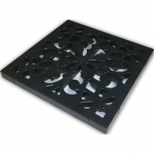 решетка пластиковая декоративная, цвет черный к дождеприемнику  точечный водоотвод