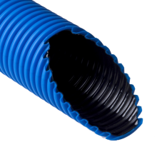 Труба двухслойная ПНД/ПВД 50/39,5 мм синяя